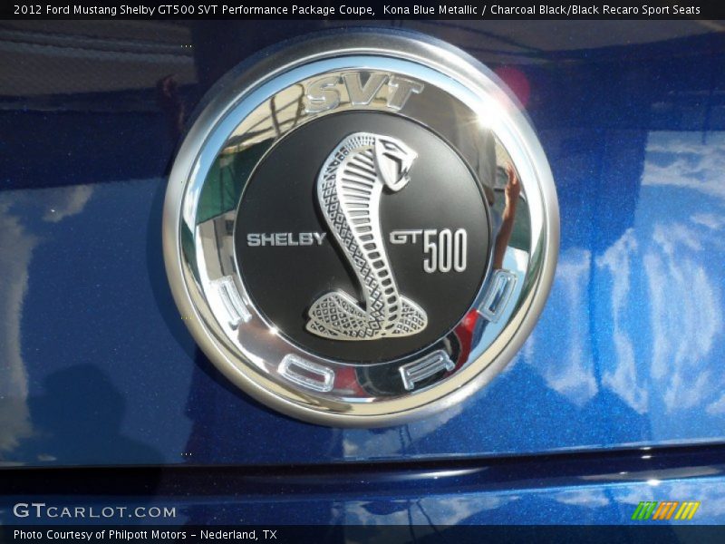  2012 Mustang Shelby GT500 SVT Performance Package Coupe Logo