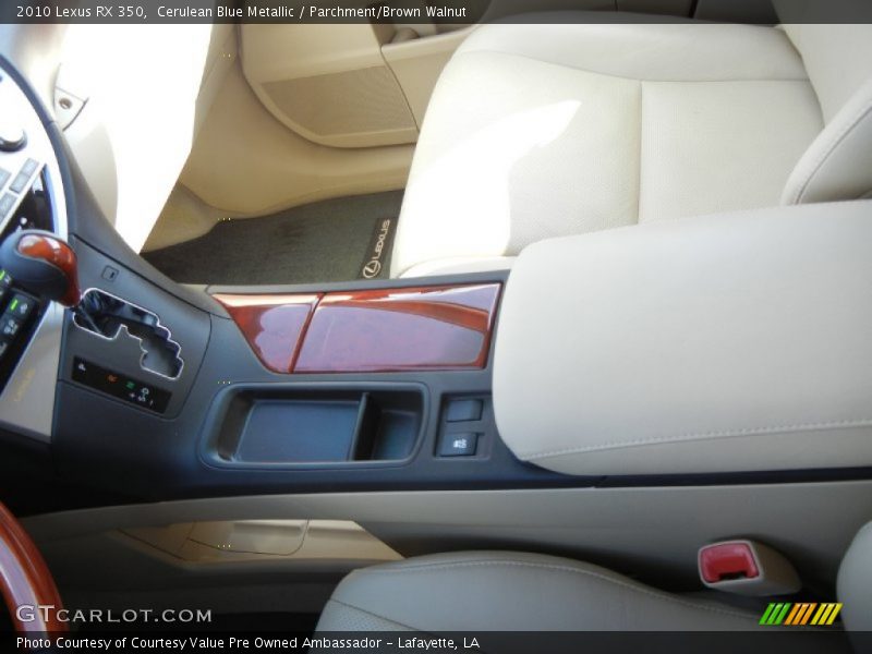 Cerulean Blue Metallic / Parchment/Brown Walnut 2010 Lexus RX 350