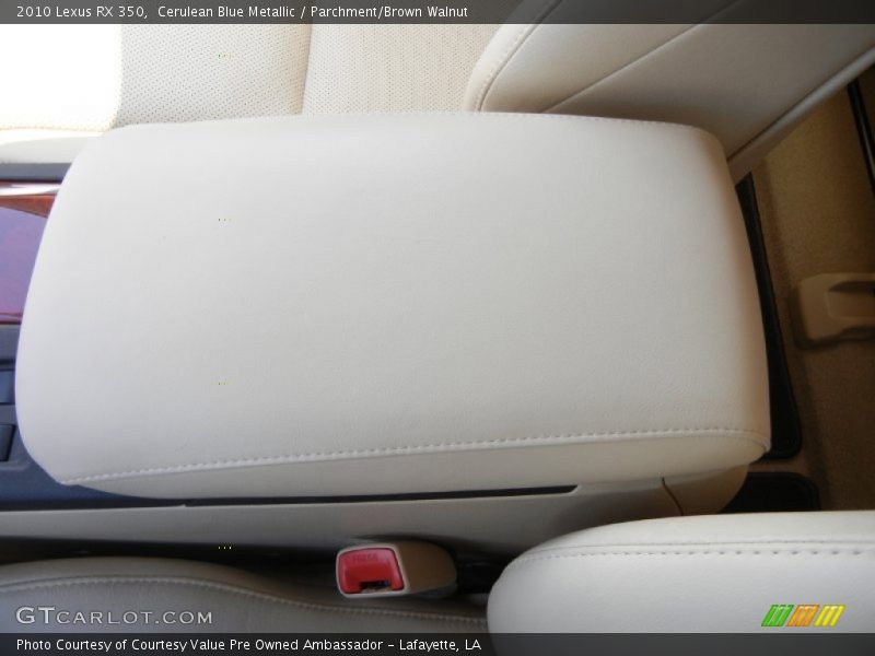 Cerulean Blue Metallic / Parchment/Brown Walnut 2010 Lexus RX 350