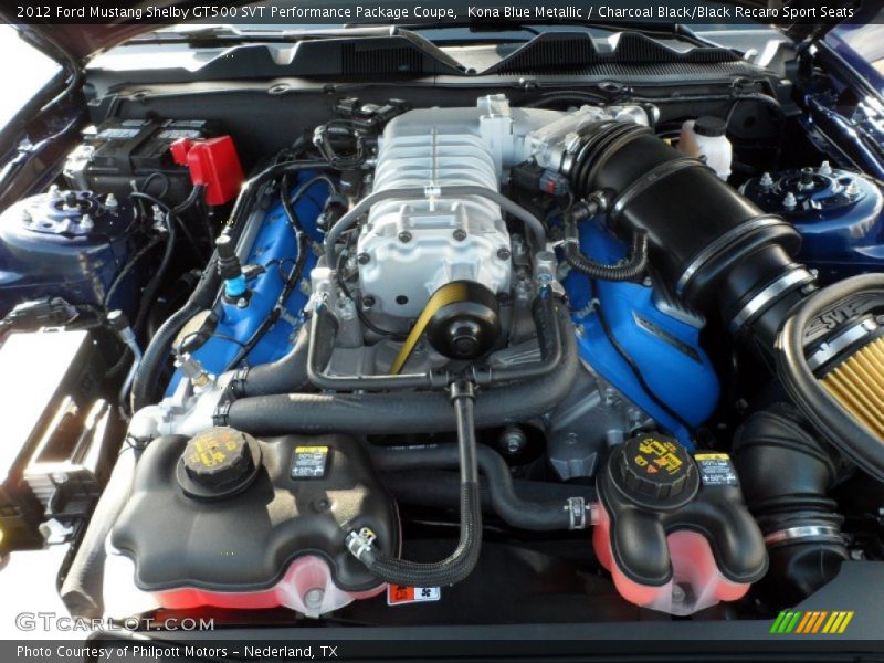  2012 Mustang Shelby GT500 SVT Performance Package Coupe Engine - 5.4 Liter Supercharged DOHC 32-Valve Ti-VCT V8