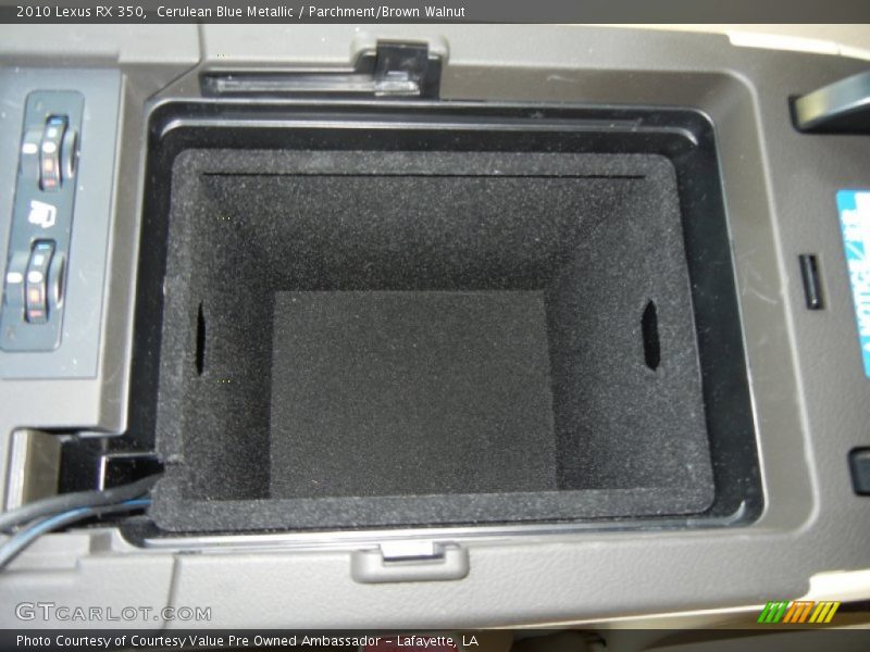 Cerulean Blue Metallic / Parchment/Brown Walnut 2010 Lexus RX 350