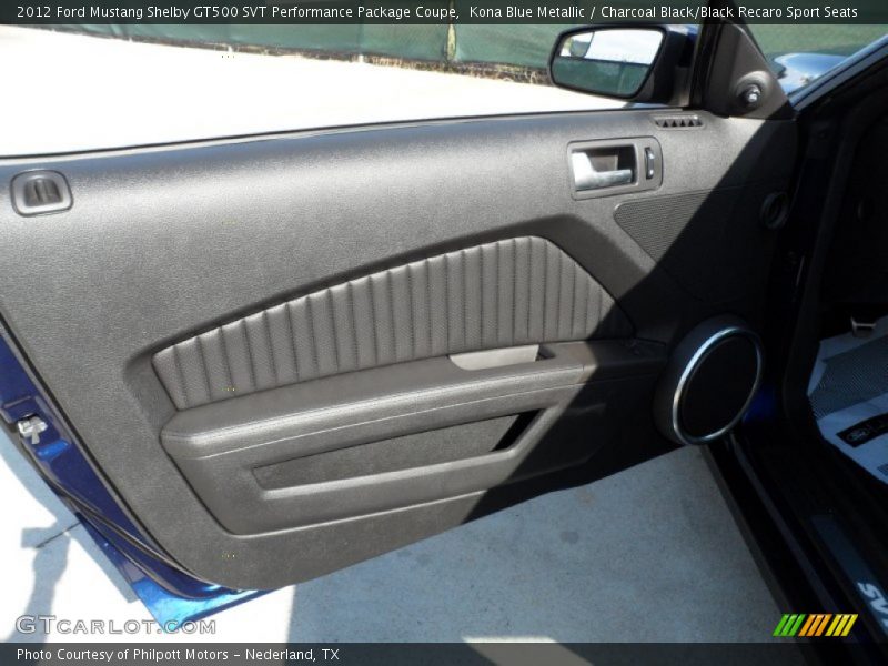 Door Panel of 2012 Mustang Shelby GT500 SVT Performance Package Coupe