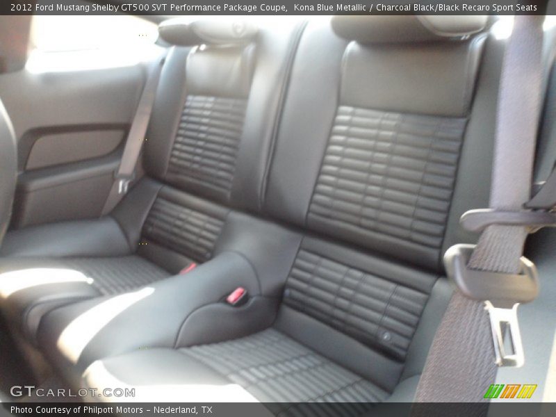 Kona Blue Metallic / Charcoal Black/Black Recaro Sport Seats 2012 Ford Mustang Shelby GT500 SVT Performance Package Coupe