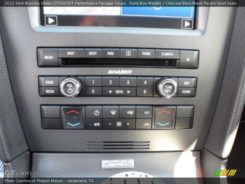 Audio System of 2012 Mustang Shelby GT500 SVT Performance Package Coupe