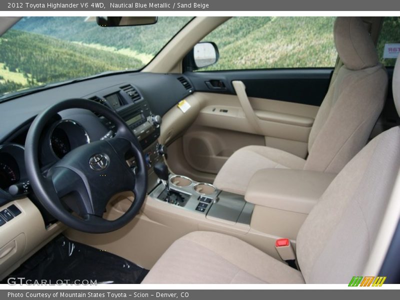  2012 Highlander V6 4WD Sand Beige Interior