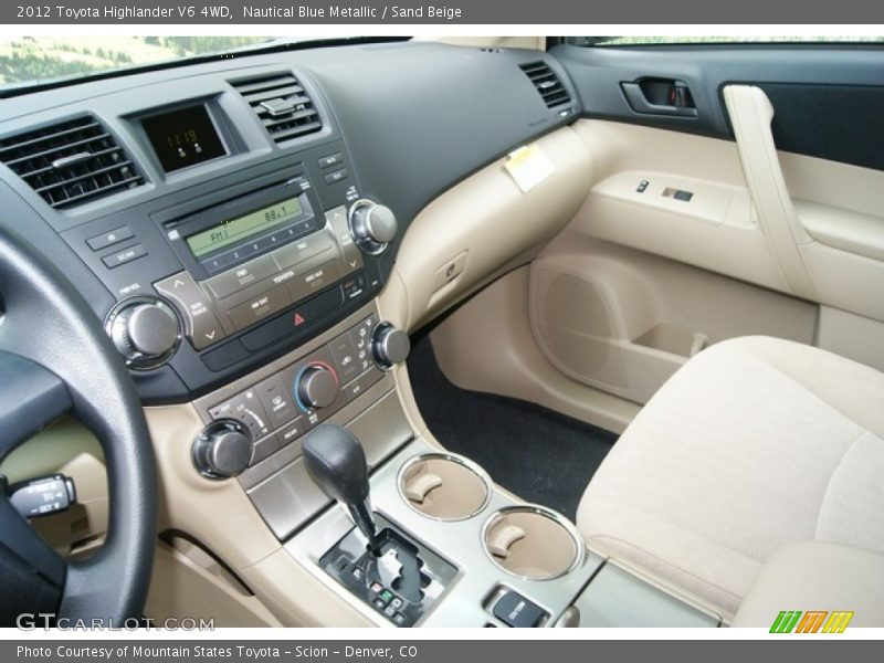 Nautical Blue Metallic / Sand Beige 2012 Toyota Highlander V6 4WD