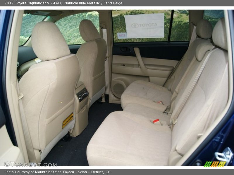 Nautical Blue Metallic / Sand Beige 2012 Toyota Highlander V6 4WD