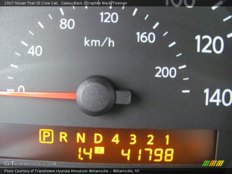 Galaxy Black / Graphite Black/Titanium 2007 Nissan Titan SE Crew Cab