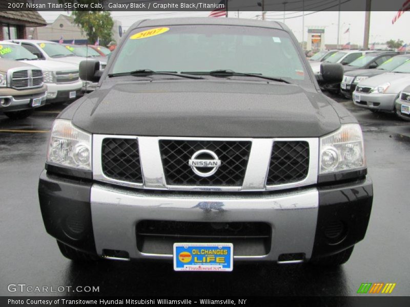 Galaxy Black / Graphite Black/Titanium 2007 Nissan Titan SE Crew Cab