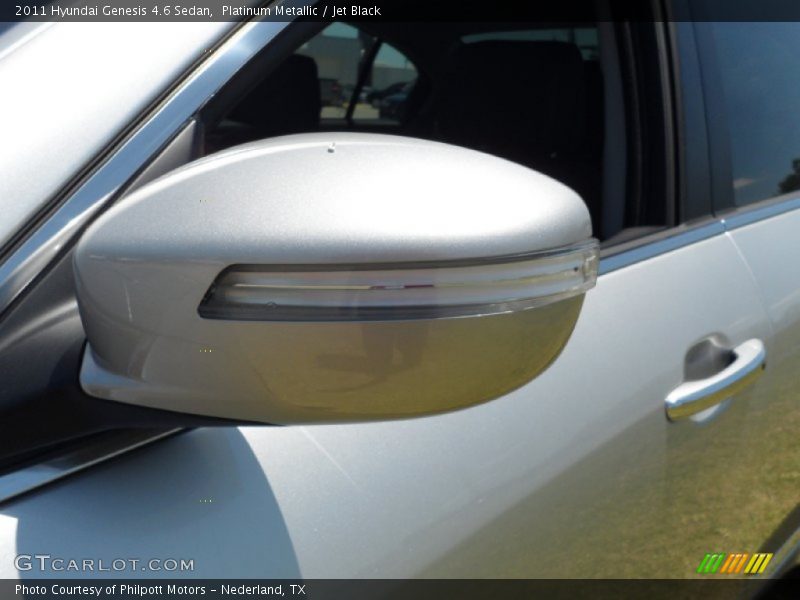 Platinum Metallic / Jet Black 2011 Hyundai Genesis 4.6 Sedan