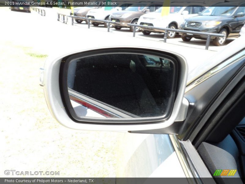 Platinum Metallic / Jet Black 2011 Hyundai Genesis 4.6 Sedan