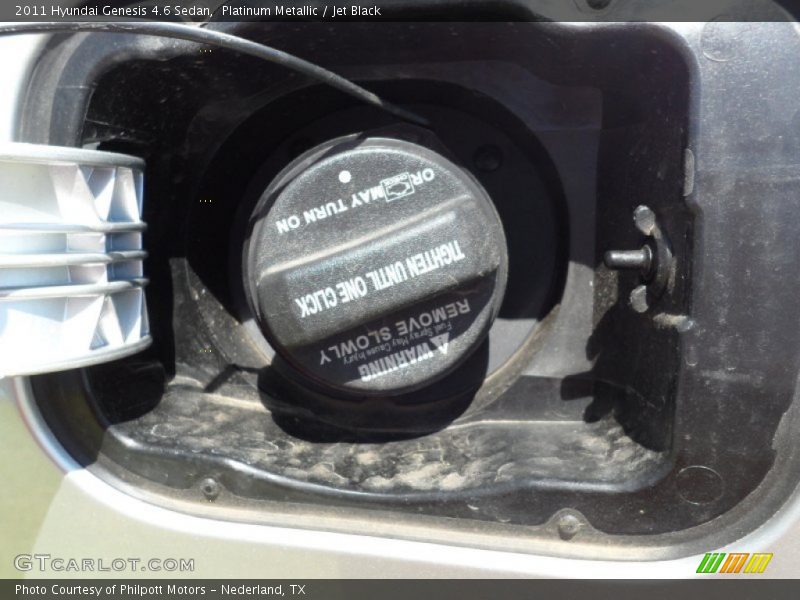 Platinum Metallic / Jet Black 2011 Hyundai Genesis 4.6 Sedan