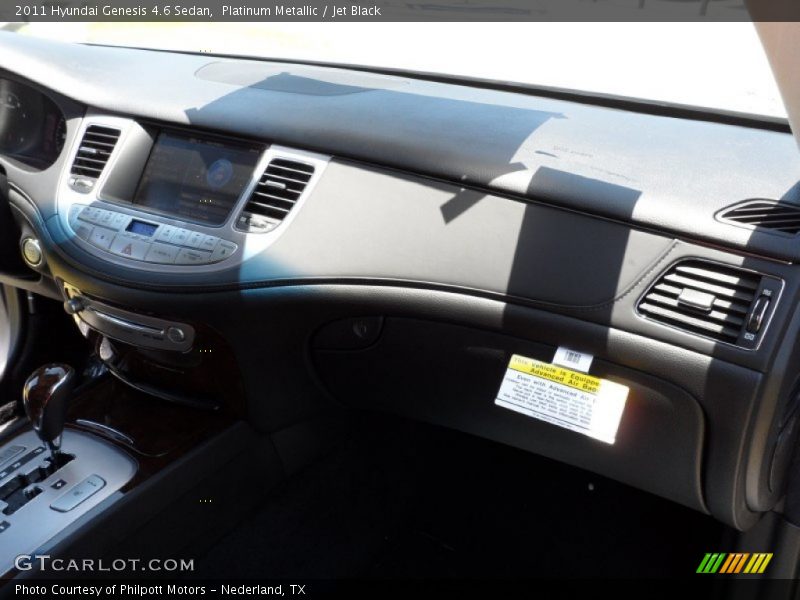 Platinum Metallic / Jet Black 2011 Hyundai Genesis 4.6 Sedan