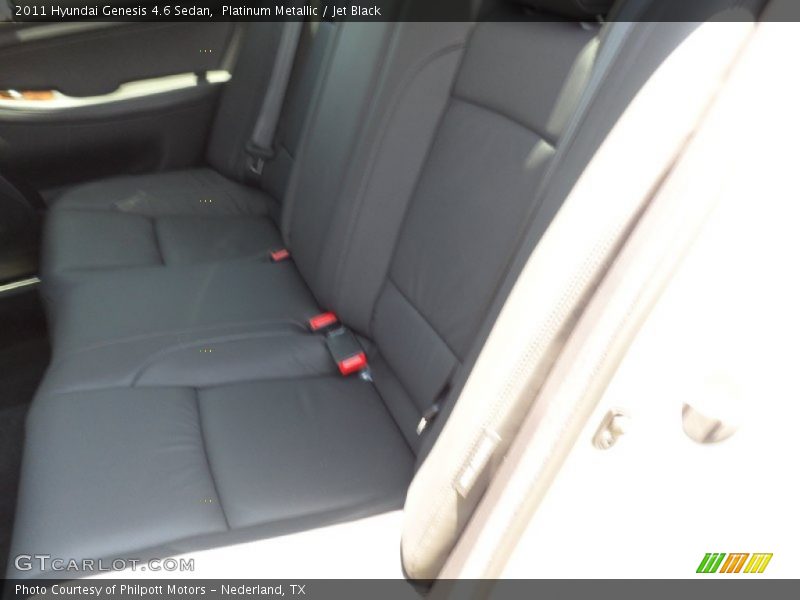 Platinum Metallic / Jet Black 2011 Hyundai Genesis 4.6 Sedan
