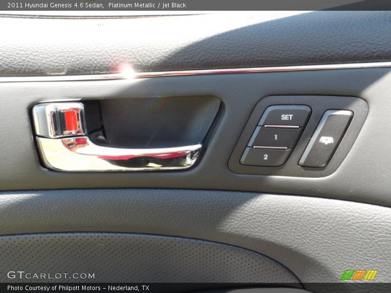 Platinum Metallic / Jet Black 2011 Hyundai Genesis 4.6 Sedan