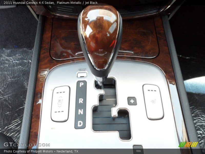 Platinum Metallic / Jet Black 2011 Hyundai Genesis 4.6 Sedan