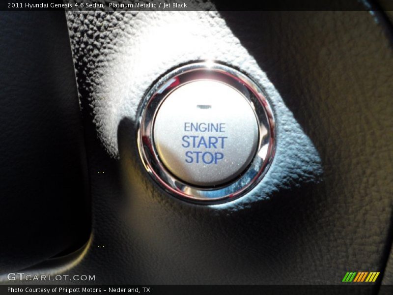 Platinum Metallic / Jet Black 2011 Hyundai Genesis 4.6 Sedan