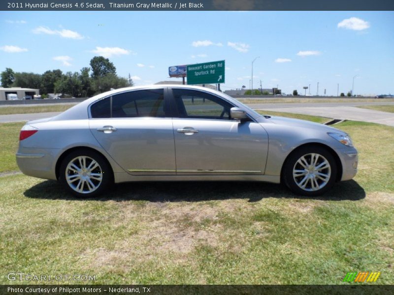 Titanium Gray Metallic / Jet Black 2011 Hyundai Genesis 4.6 Sedan