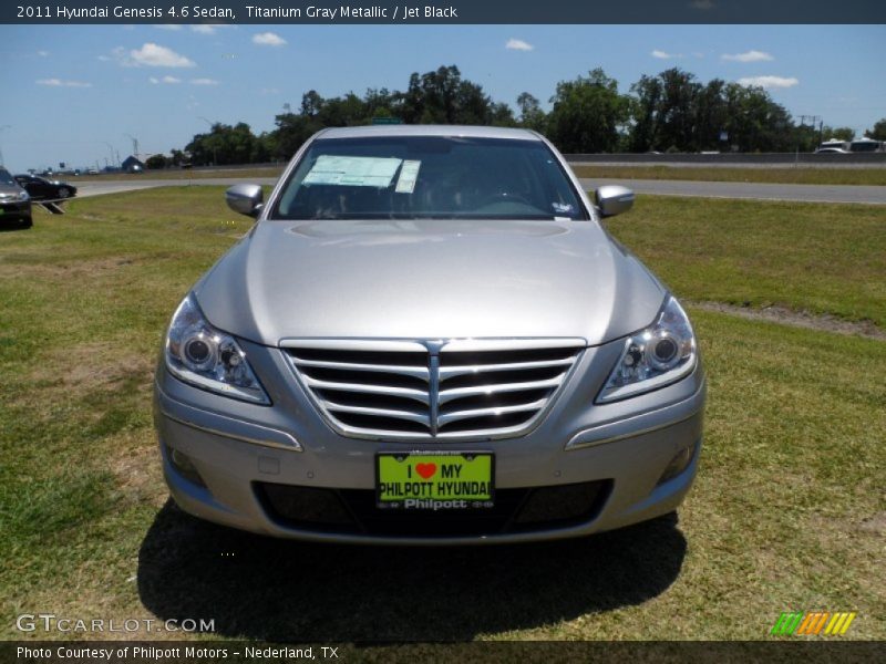 Titanium Gray Metallic / Jet Black 2011 Hyundai Genesis 4.6 Sedan