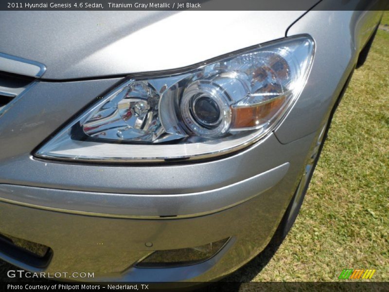 Titanium Gray Metallic / Jet Black 2011 Hyundai Genesis 4.6 Sedan
