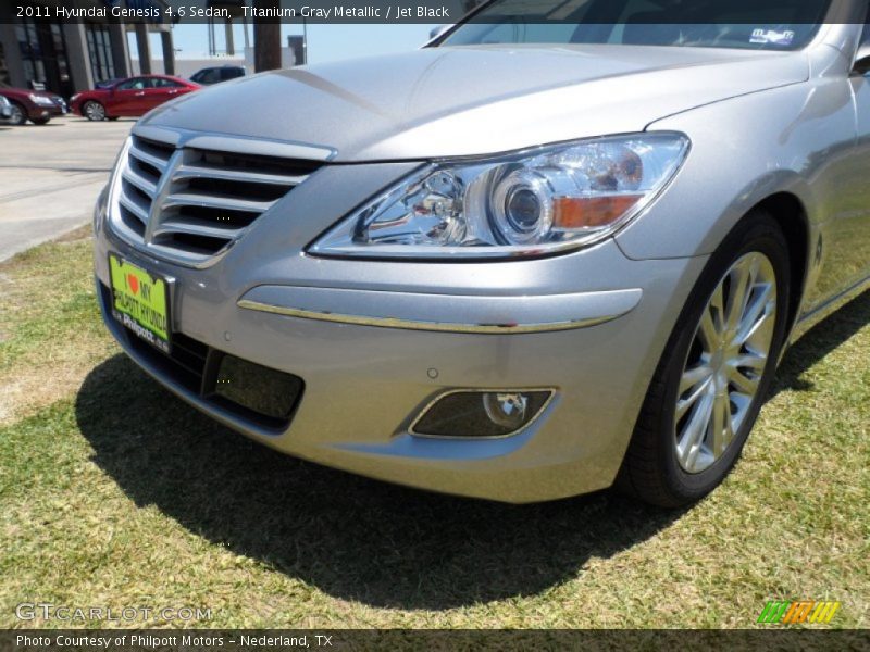 Titanium Gray Metallic / Jet Black 2011 Hyundai Genesis 4.6 Sedan