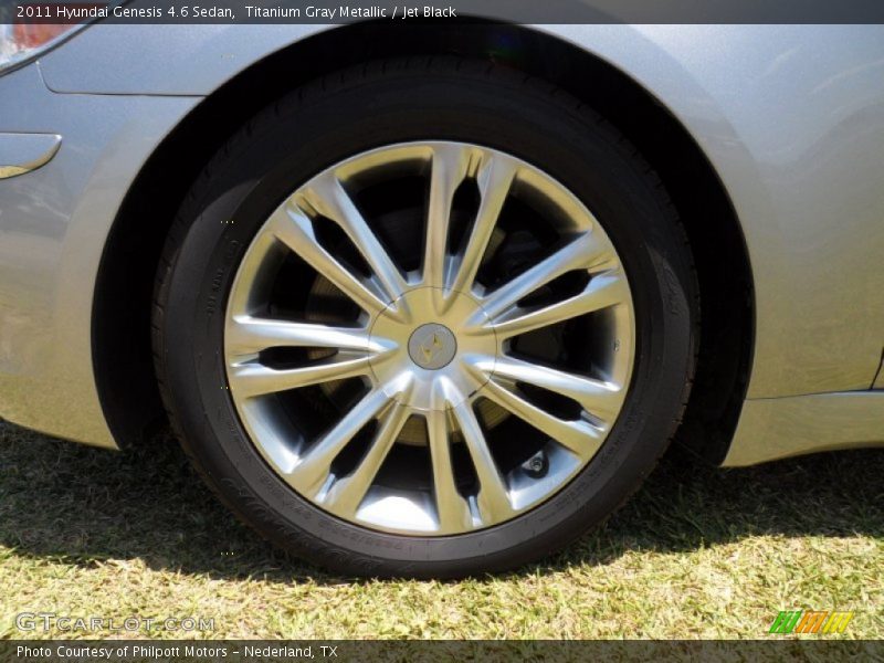 Titanium Gray Metallic / Jet Black 2011 Hyundai Genesis 4.6 Sedan