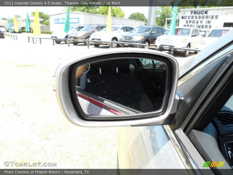 Titanium Gray Metallic / Jet Black 2011 Hyundai Genesis 4.6 Sedan
