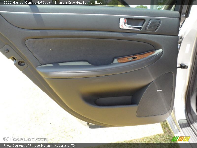 Titanium Gray Metallic / Jet Black 2011 Hyundai Genesis 4.6 Sedan