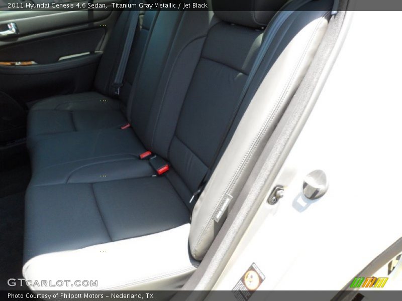 Titanium Gray Metallic / Jet Black 2011 Hyundai Genesis 4.6 Sedan