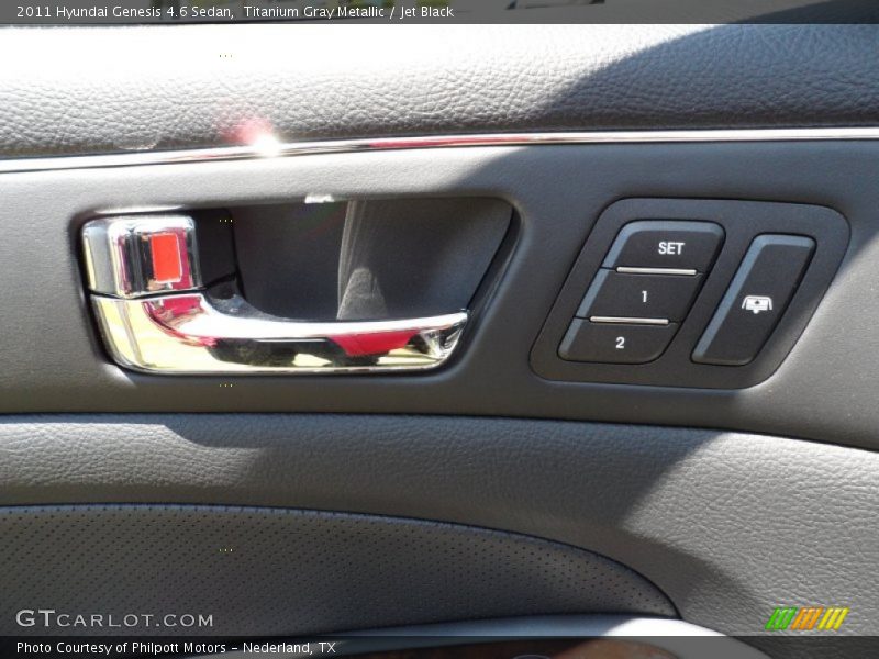 Titanium Gray Metallic / Jet Black 2011 Hyundai Genesis 4.6 Sedan