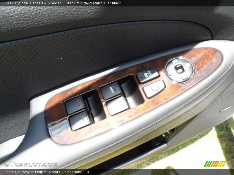 Titanium Gray Metallic / Jet Black 2011 Hyundai Genesis 4.6 Sedan