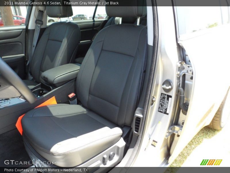 Titanium Gray Metallic / Jet Black 2011 Hyundai Genesis 4.6 Sedan