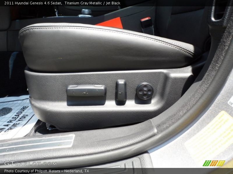 Titanium Gray Metallic / Jet Black 2011 Hyundai Genesis 4.6 Sedan