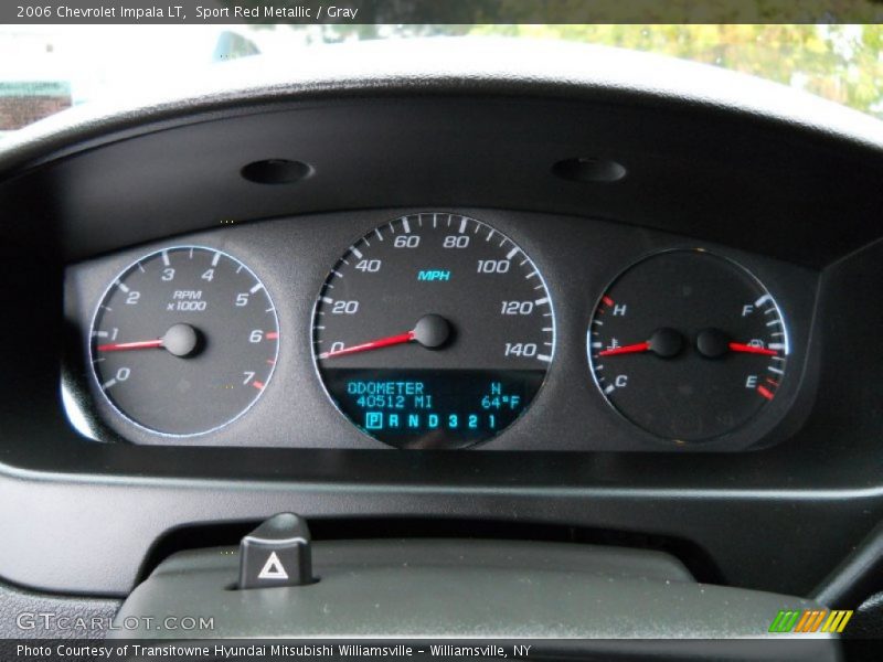Sport Red Metallic / Gray 2006 Chevrolet Impala LT