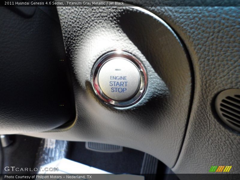 Titanium Gray Metallic / Jet Black 2011 Hyundai Genesis 4.6 Sedan