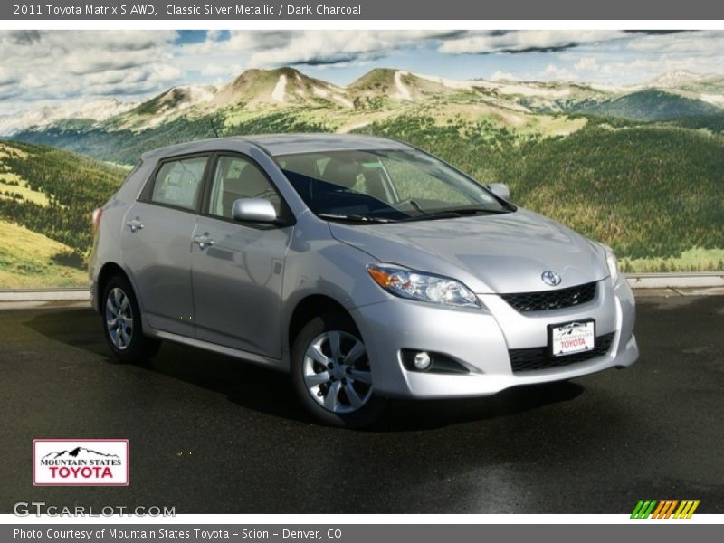 Classic Silver Metallic / Dark Charcoal 2011 Toyota Matrix S AWD