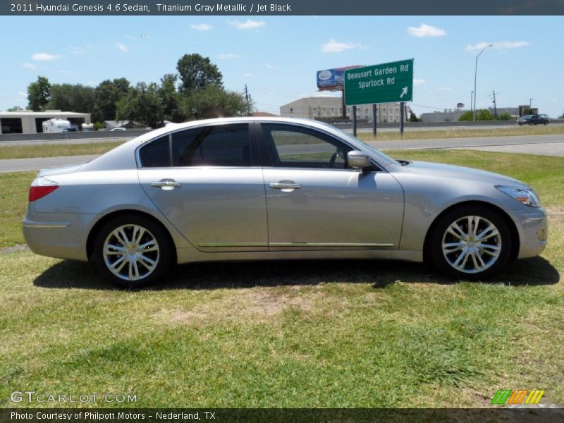 Titanium Gray Metallic / Jet Black 2011 Hyundai Genesis 4.6 Sedan