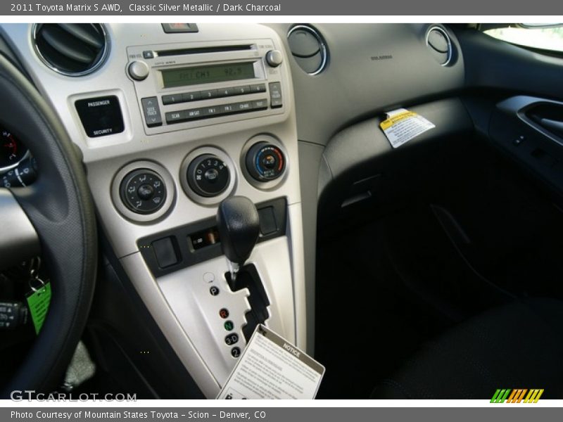 Classic Silver Metallic / Dark Charcoal 2011 Toyota Matrix S AWD