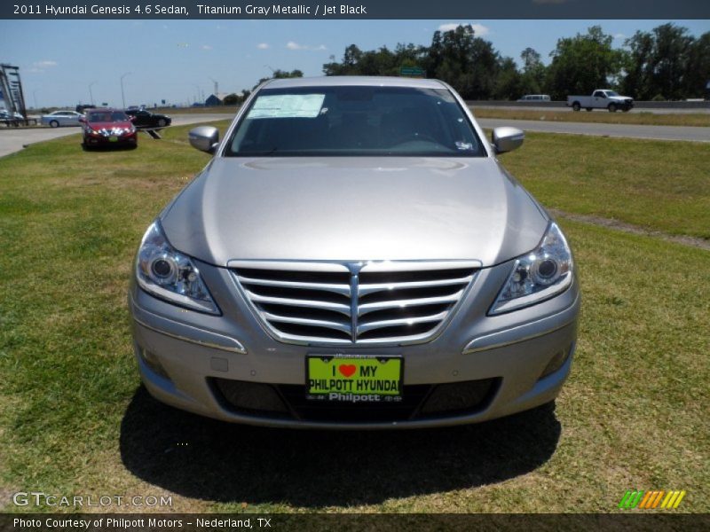 Titanium Gray Metallic / Jet Black 2011 Hyundai Genesis 4.6 Sedan