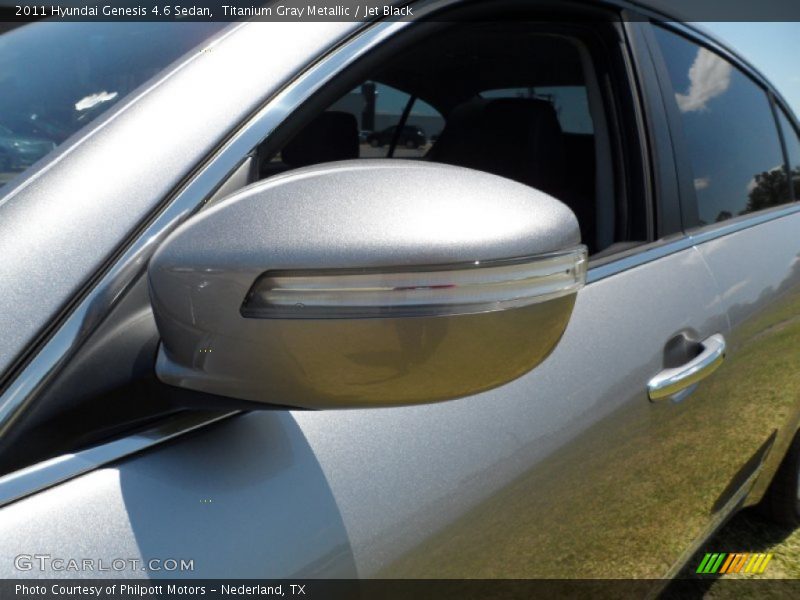 Titanium Gray Metallic / Jet Black 2011 Hyundai Genesis 4.6 Sedan