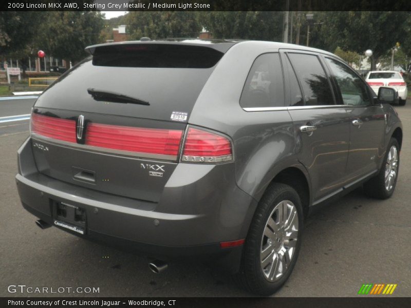 Sterling Grey Metallic / Medium Light Stone 2009 Lincoln MKX AWD