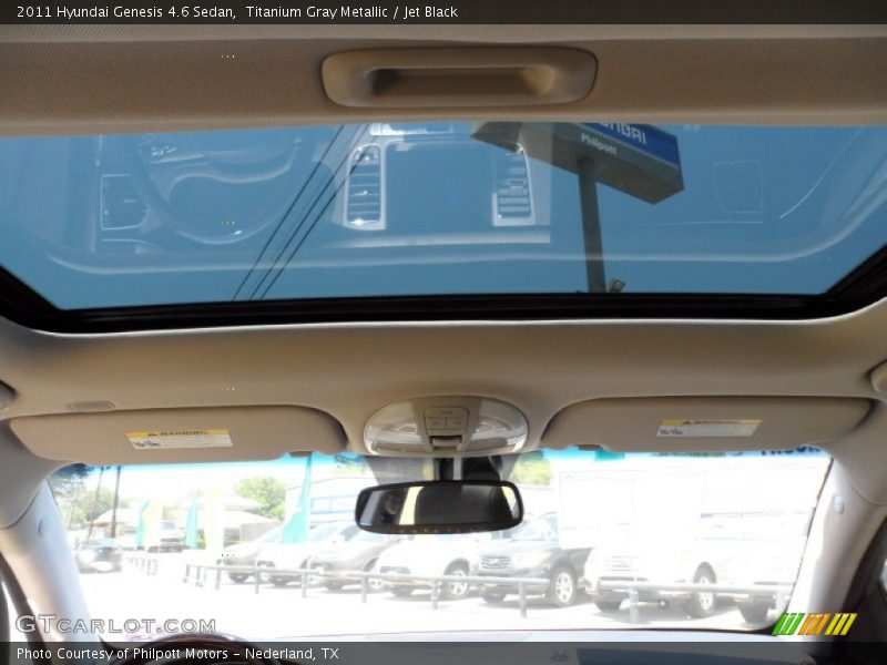 Titanium Gray Metallic / Jet Black 2011 Hyundai Genesis 4.6 Sedan