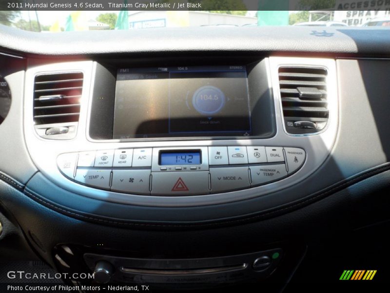 Titanium Gray Metallic / Jet Black 2011 Hyundai Genesis 4.6 Sedan
