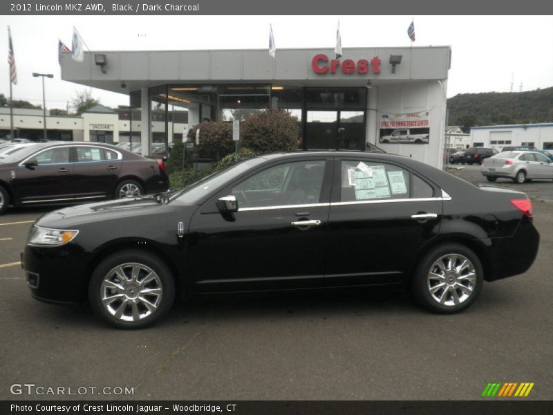 Black / Dark Charcoal 2012 Lincoln MKZ AWD