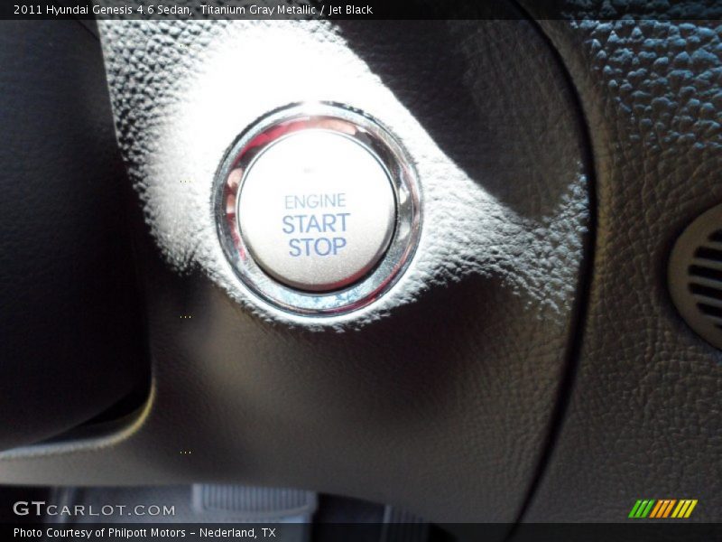 Titanium Gray Metallic / Jet Black 2011 Hyundai Genesis 4.6 Sedan