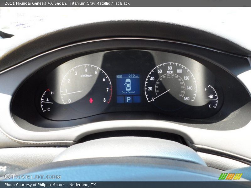 Titanium Gray Metallic / Jet Black 2011 Hyundai Genesis 4.6 Sedan