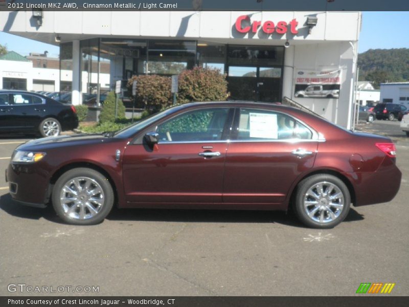 Cinnamon Metallic / Light Camel 2012 Lincoln MKZ AWD