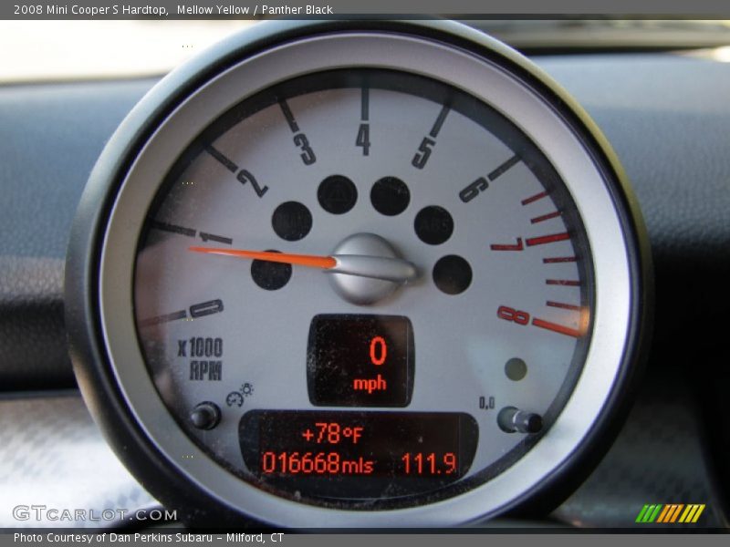 Mellow Yellow / Panther Black 2008 Mini Cooper S Hardtop