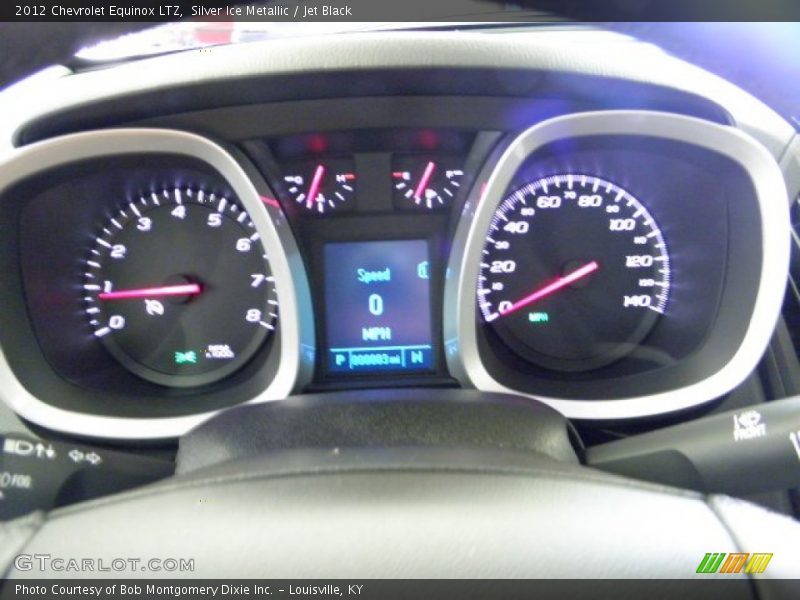 Silver Ice Metallic / Jet Black 2012 Chevrolet Equinox LTZ