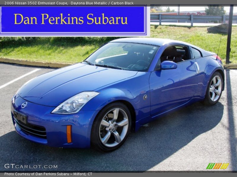 Daytona Blue Metallic / Carbon Black 2006 Nissan 350Z Enthusiast Coupe